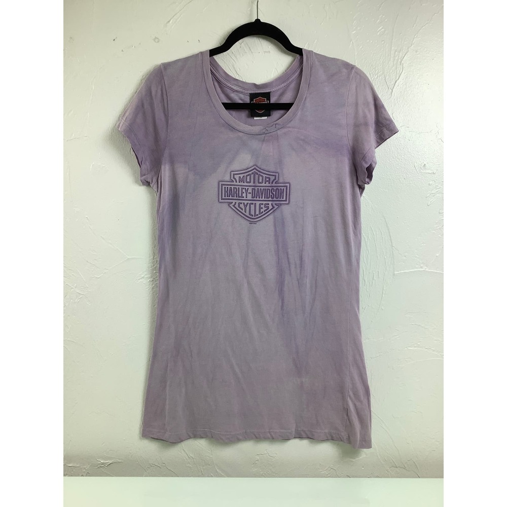 Harley Davidson Purple Tie dyed shirt short sleeves T Shirt size 2XL EUC